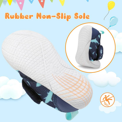 FEETCITY Baby First Walking Shoes Boys Girls Infant Sneakers Crib Shoes Breathable Lightweight Slip