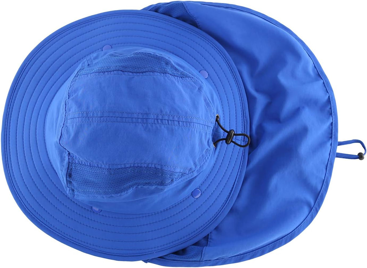 Home Prefer UPF 50+ Boys Sun Hat with Neck Flap Wide Brim Summer Beach Bucket Hat for Boys Girls