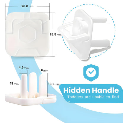 60 Pack Outlet Covers Baby Proofing with Pull Handle- Plug Covers Baby Proofing- White Baby Proof