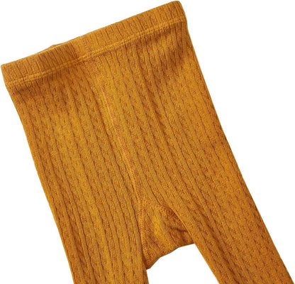 CHUNG Toddler Little Girls Cotton Tights Footed Thick Winter Cable Knit Legging Pantyhose Stocking