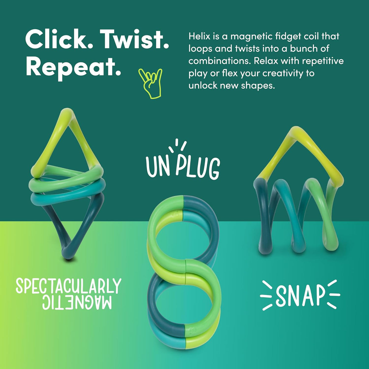 Speks Helix Fidget Toy for Adults and Desk Toy for Office - Acid