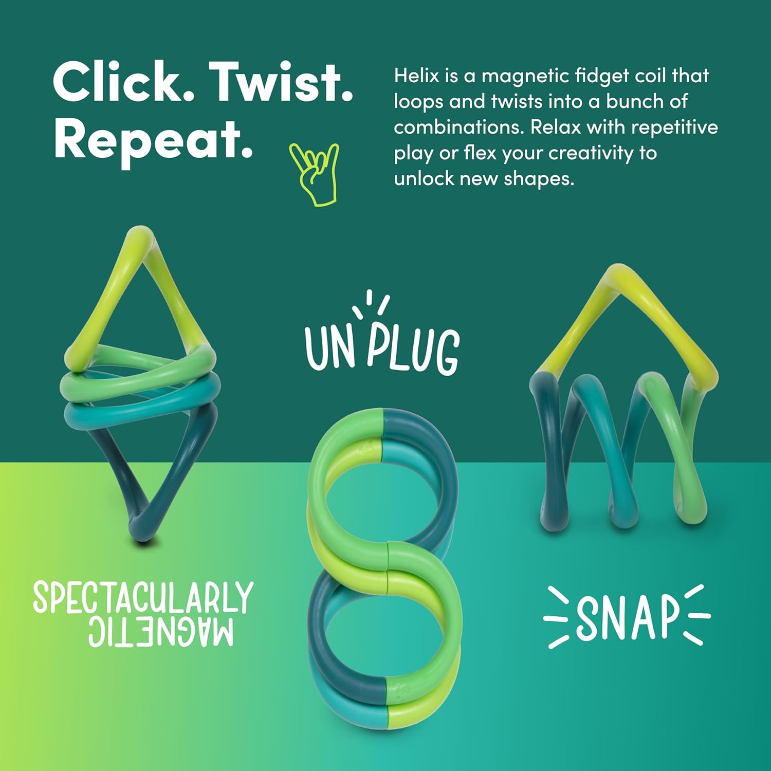 Speks Helix Fidget Toy for Adults and Desk Toy for Office - Acid