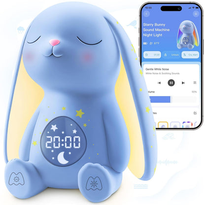 2025 Mom's Choice Awards | White Noise Sound Machine Baby with Night Light, Cry Detection,100