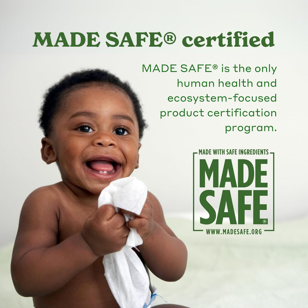 Caboo Baby Wipes, Made with Bamboo Viscose, Certified Made Safe Ingredients, Unscented Baby Wipes