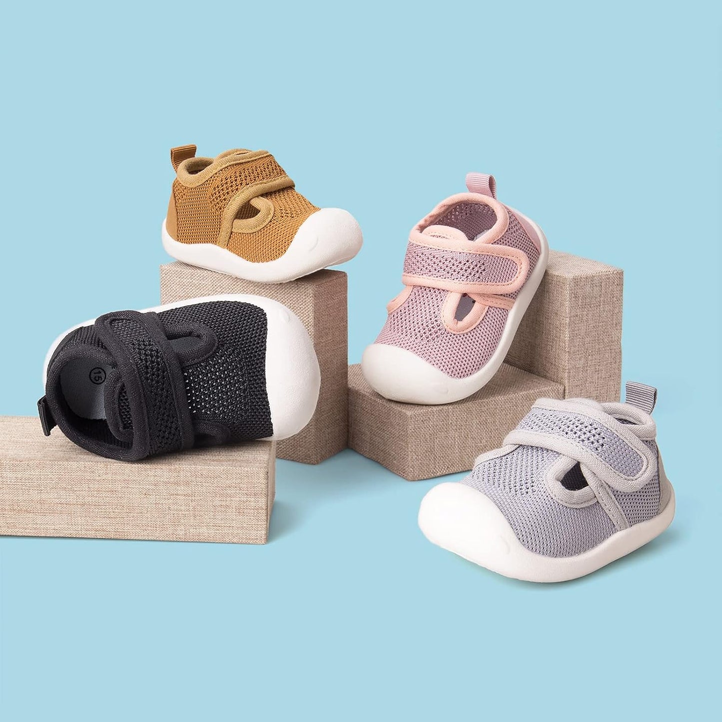 Baby First-Walking Shoes 1-4 Years Kid Shoes Trainers Toddler Infant Boys Girls Soft Sole Non Slip