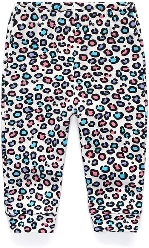 Unisex Newborn Baby Cotton 4-Pack Pants Embroidery Pringting Casual Leggings 0-24 Months for Boys