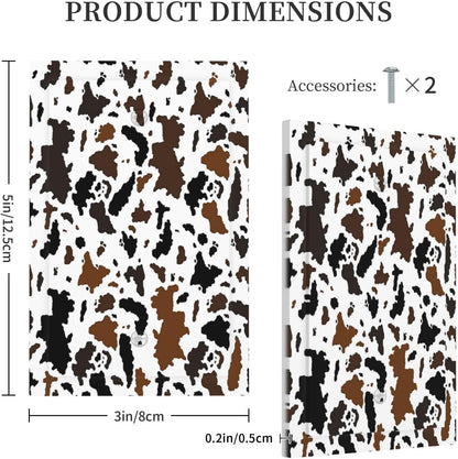 Light Switch Cover Plate Rustic Cowhide Highland Cow Milk Cow 1 Gang No Device Blank Electrical