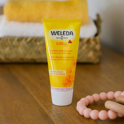 Weleda Baby Calendula Diaper Cream, 2.8 Fluid Ounce, Plant Rich Protection with Calendula