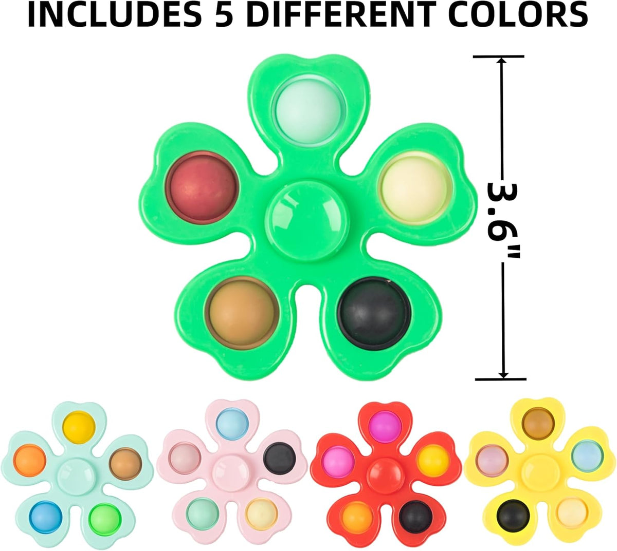 24 Pcs Fidget Spinners Bulk-Mini Pop Bubble Fidget Spinner Toys for Kids Teens Adults Birthday