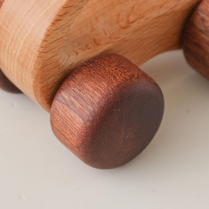 Wooden Baby Rattle Set, Newborn Wooden Rattle Toy, Natural Wooden Montessori Baby Grip Toy, Baby