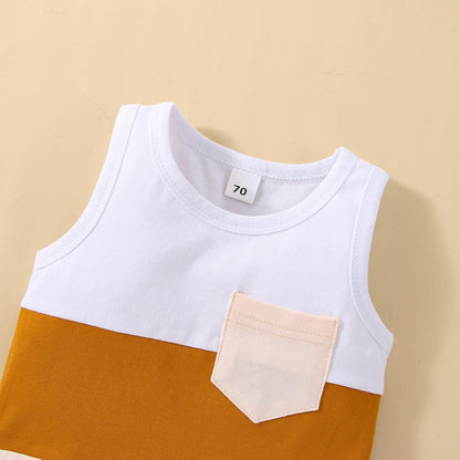 Kupretty Baby Boy Summer Clothes Sleeveless Tank Tops Vest T-Shirt + Casual Shorts Toddler Outfits