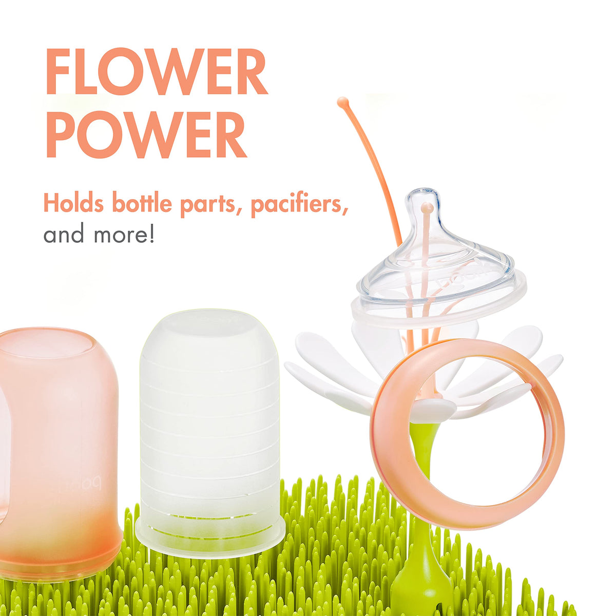 Boon Lawn Countertop Baby Bottle Drying Rack Bundle - Includes Lawn, Twig, and Stem Baby