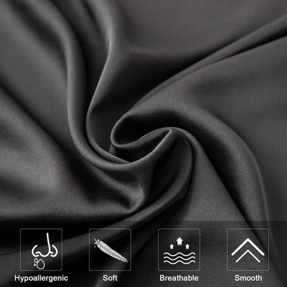 Mulberry Silk Pillowcase for Hair and Skin,Cooling Silk Pillow Case with Hidden Zipper,Allergen