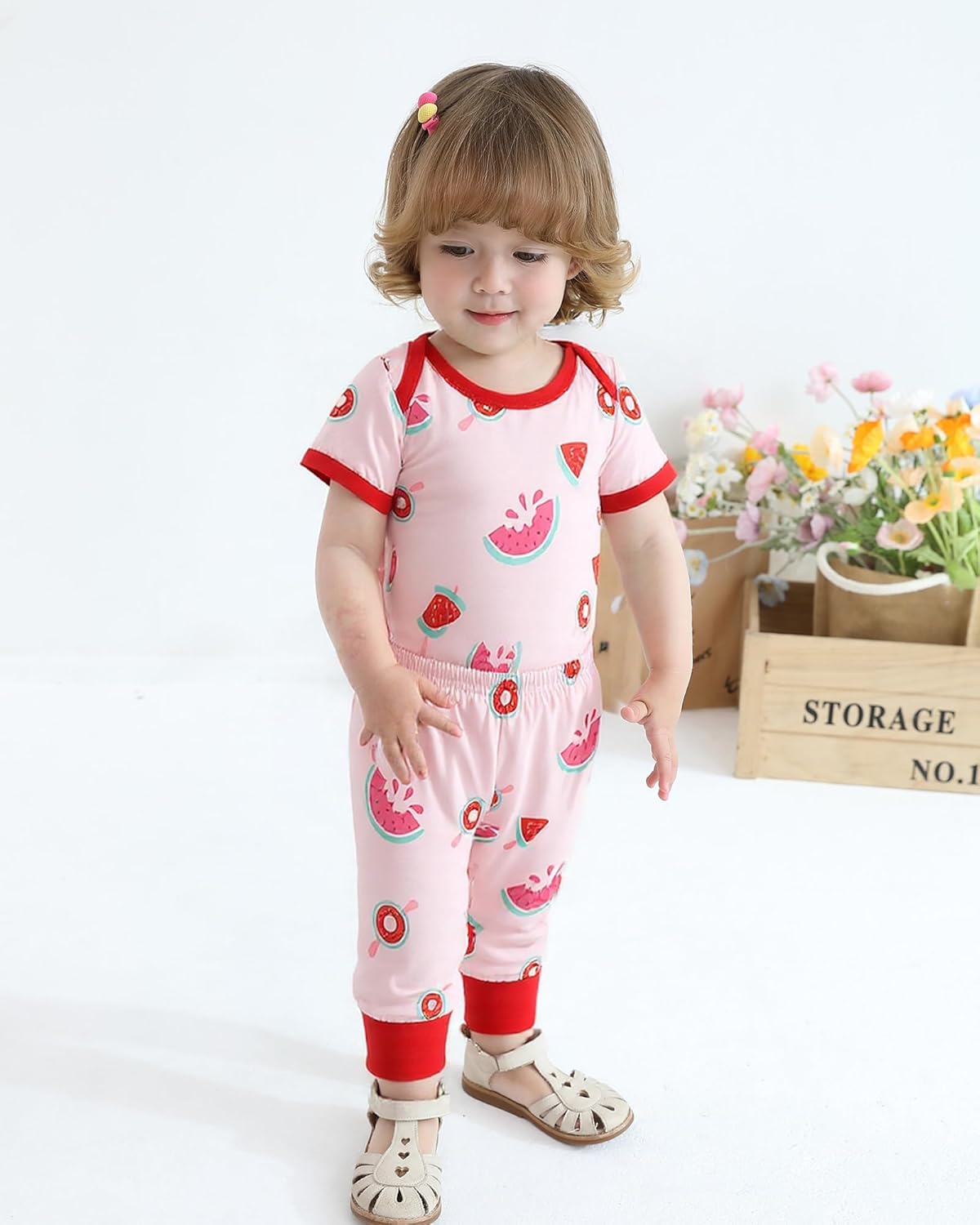 NZRVAWS Newborn Baby Boy Girl Clothes Unisex Infant Romper Pants Set Hat 4-Pack Outfits 0-12 Months