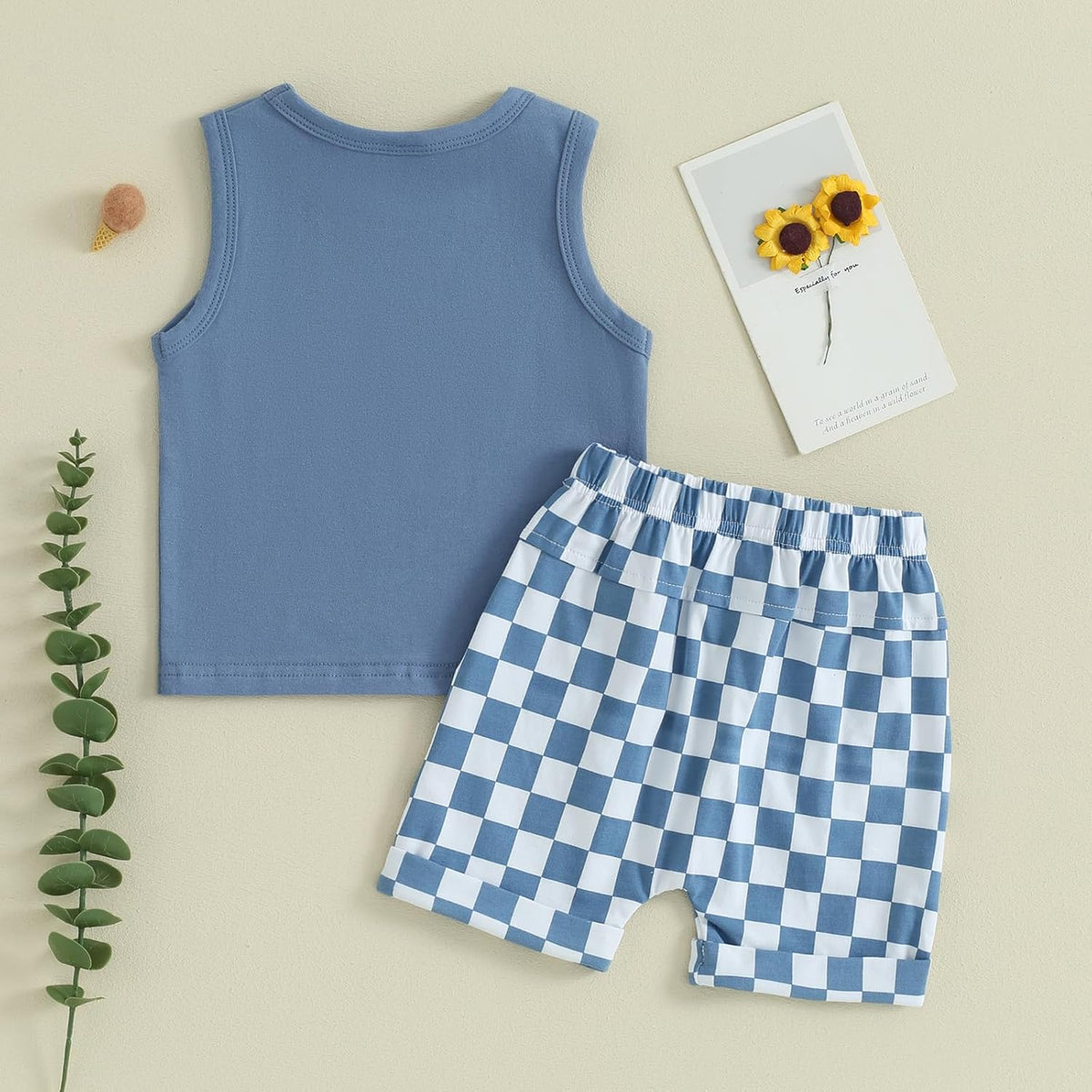 Kupretty Baby Boy Summer Clothes Sleeveless Tank Tops Vest T-Shirt + Casual Shorts Toddler Outfits
