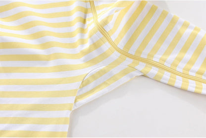 2 Pack Unisex Baby Short Sleeve Rompers 2 Way Zipper New Born One-Piece Jumpsuits 0-24Months Infant