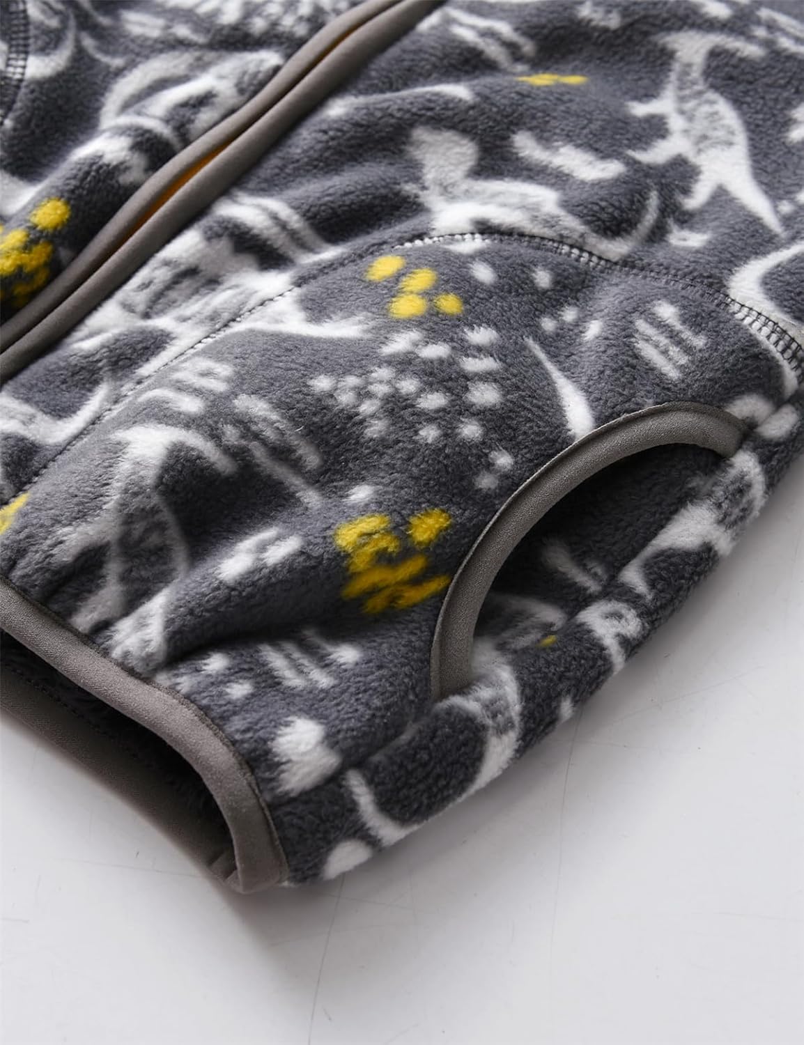 Kids Printed Polar Fleece Jacket Toddler Baby Boys Girls Autumn Winter Warm Sherpa Lining Outerwear