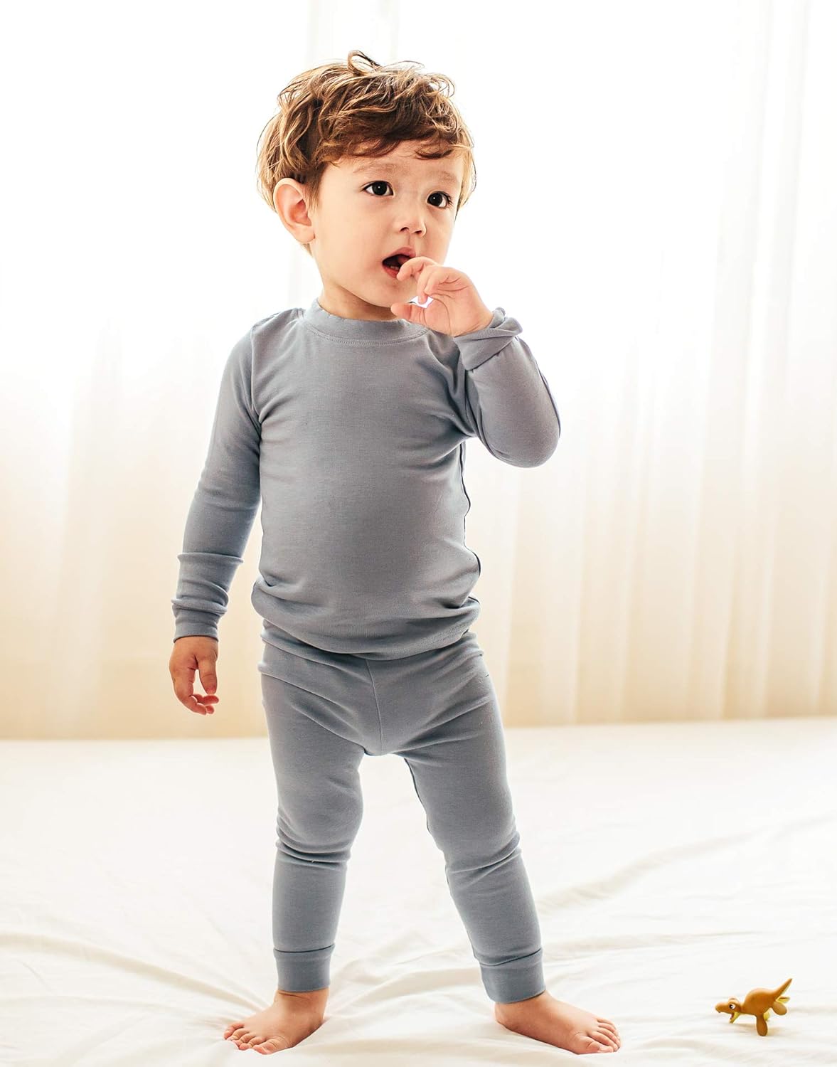 VAENAIT 6M-12Y Toddler Toddler Kids Toddler Girls Boys Soft Comfy Modal Tencel Solid Raglan