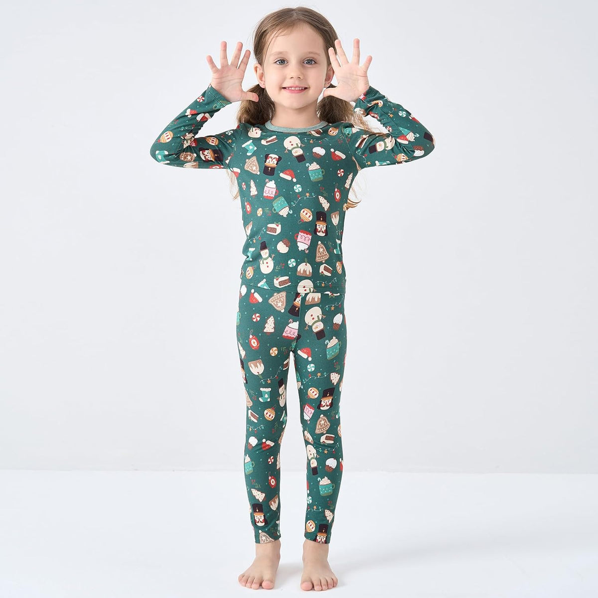 pureborn Baby Viscose From Bamboo Pajamas Set Pjs - Kids Toddler Girl Snug Fit Viscose Sleepwear