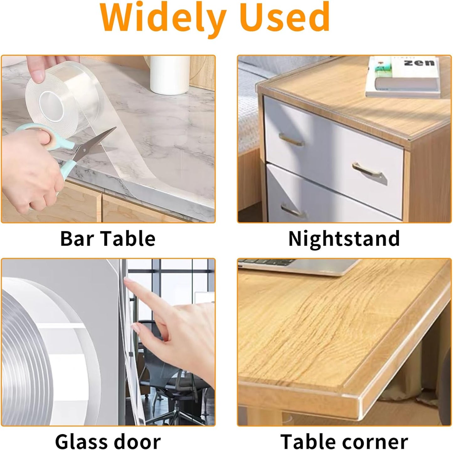 Edge Corner Protector Baby Proofing,Soft Clear Furniture Table Corner Guard & Edge Safety Cabinet