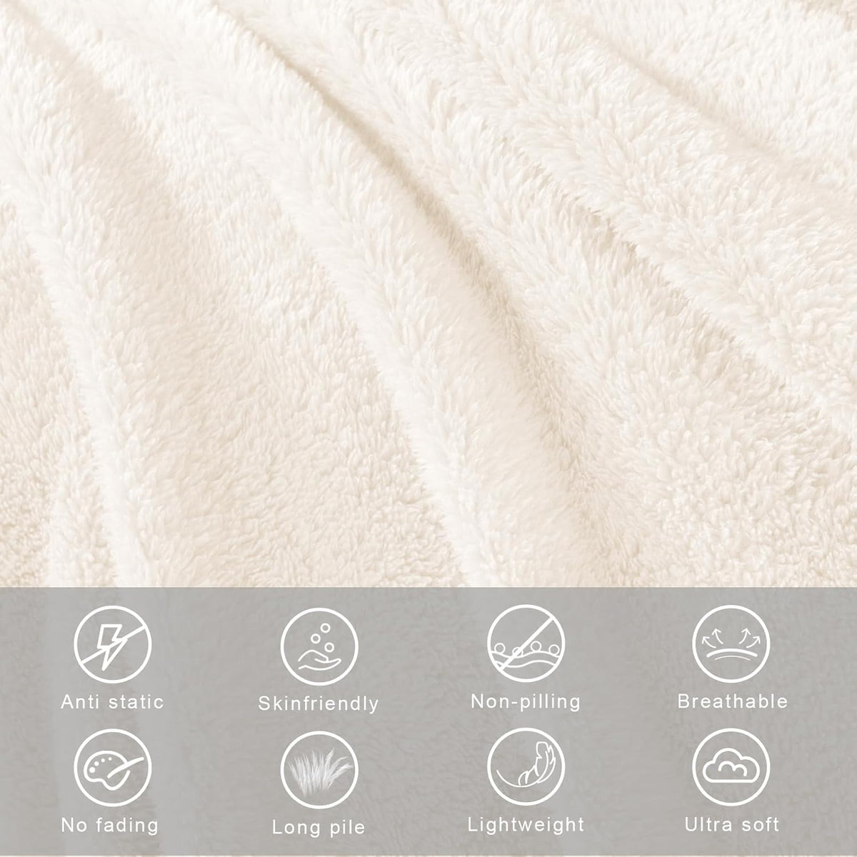 Exclusivo Mezcla Twin Size Flannel Fleece Blanket, Super Soft Velvet Plush Bed Blanket, Fuzzy Cozy