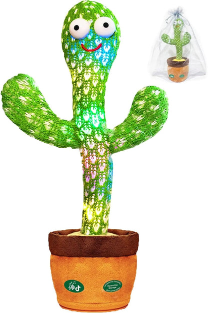 Cactus Baby Toy can be Adjusted Volume, Dancing Singing Musical Gift with LED Light. Baby Toy for