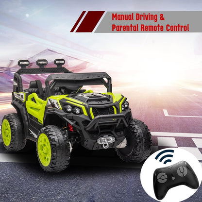 24V Battery Powered Electric Car for Big Kids, 24V Riding Cars for Kids Ages 4-8, Children Car with