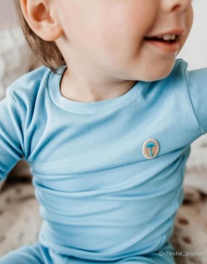 moimoln 6M-8Y Modal Cotton Solid Soft Breathable Baby Toddler Boys Girls Snug fit Pjs Long Sleeve