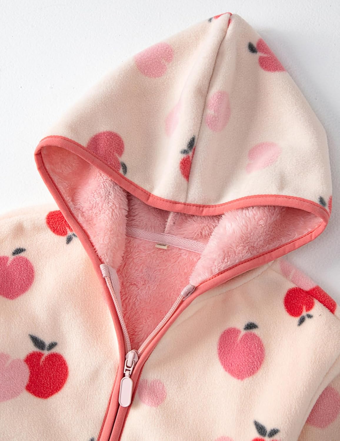 Toddler Printed Polar Fleece hooded Jacket Baby Boys Girls Kids Winter Warm Spring Autumn Outerwear