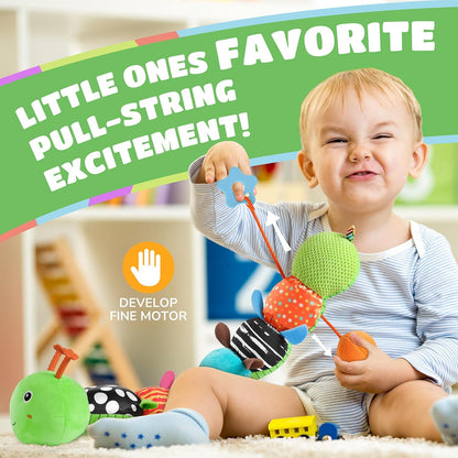 Baby Toys 6-12 Months Music Caterpillar Infant Toys Stuffed Animals 0-3-6 Months Tummy Time