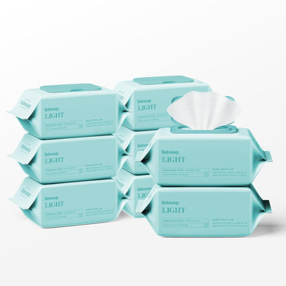 BEBESUP- Korea's #1 Light Baby Wipes - Safe even for Atopic Skin Hypoallergenic Water-Based