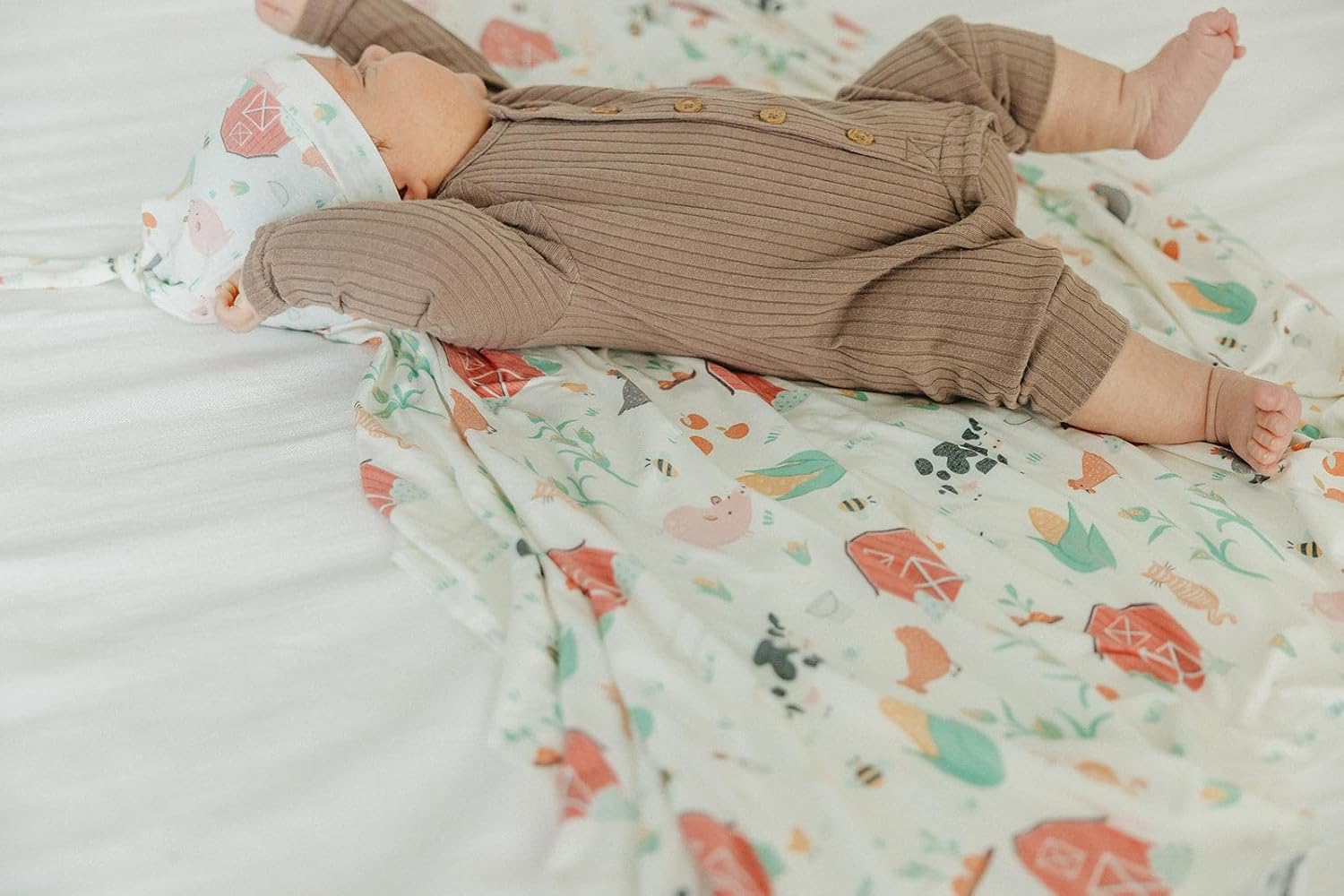 Copper Pearl Baby Swaddle Blanket - Premium Knit Baby Blanket, Large Soft Stretchy Receiving