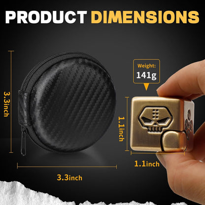 Metal Infinity Cube Fidget Spinner for Kids Adults, 2-in-1 Magnet Dice Fidget Hand Toys Focus