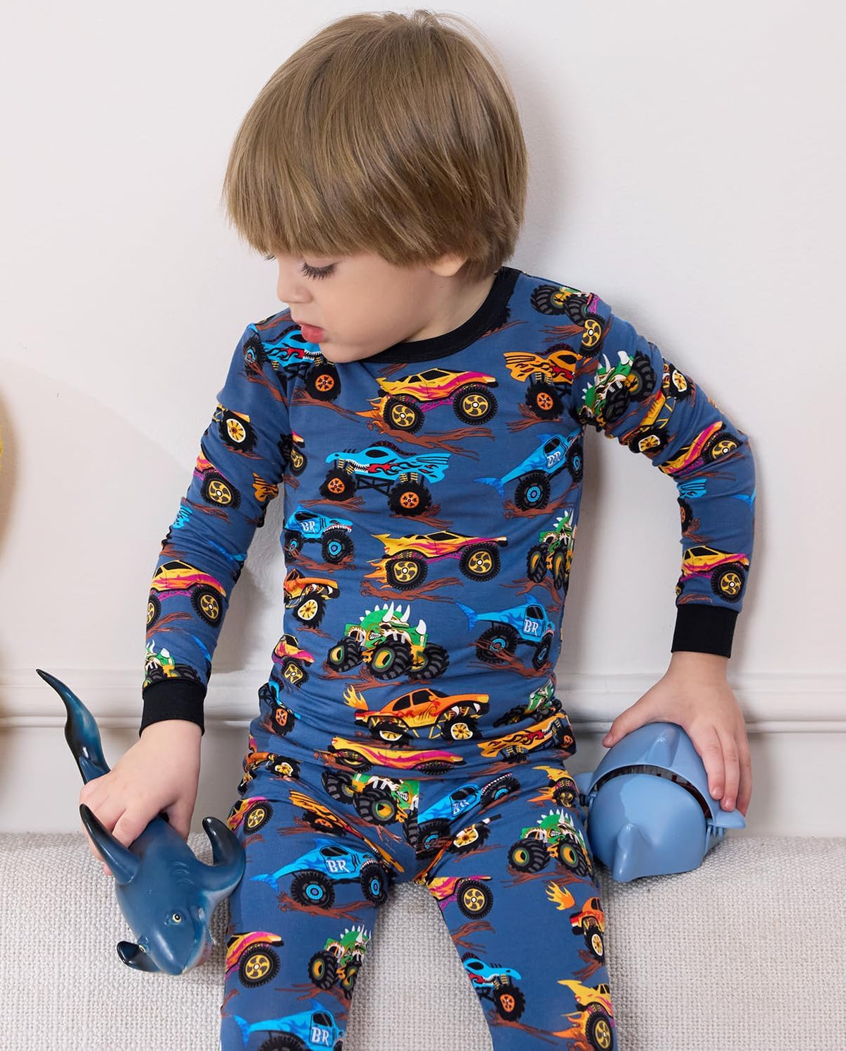 Bamboo Viscose Toddler Pajamas Boys Girls Baby 12M-8Y Pjs Sets Kids 2pcs Snug fit Long-Sleeve