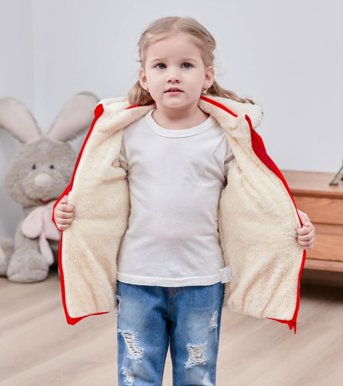 TUONROAD 1-6T Baby Girl Boy Winter Fleece Coats Toddler Warm Puffer Jackets Kids Down Alternative