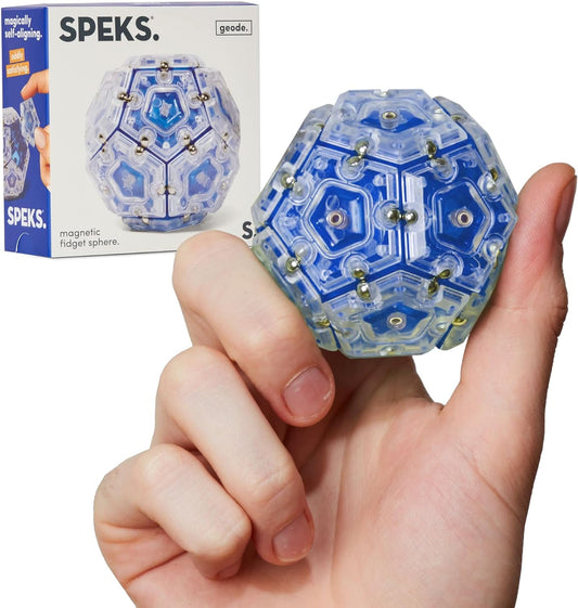 Speks Geode Sphere Magnetic Fidget Toy for Adults | Quiet Adult Sensory Toy for Stress Relief &