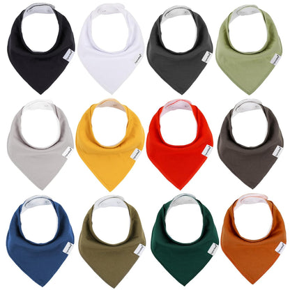 Baby Bandana Drool Bibs for Boys Girls,Super Absorbent Triangle Baby Bibs for Drooling and