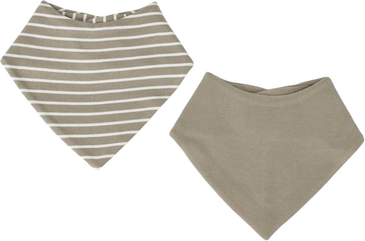 Woolino Merino Wool Baby Bibs - Highly Absorbent Bandana Bib with Cotton Outer Layer and Merino