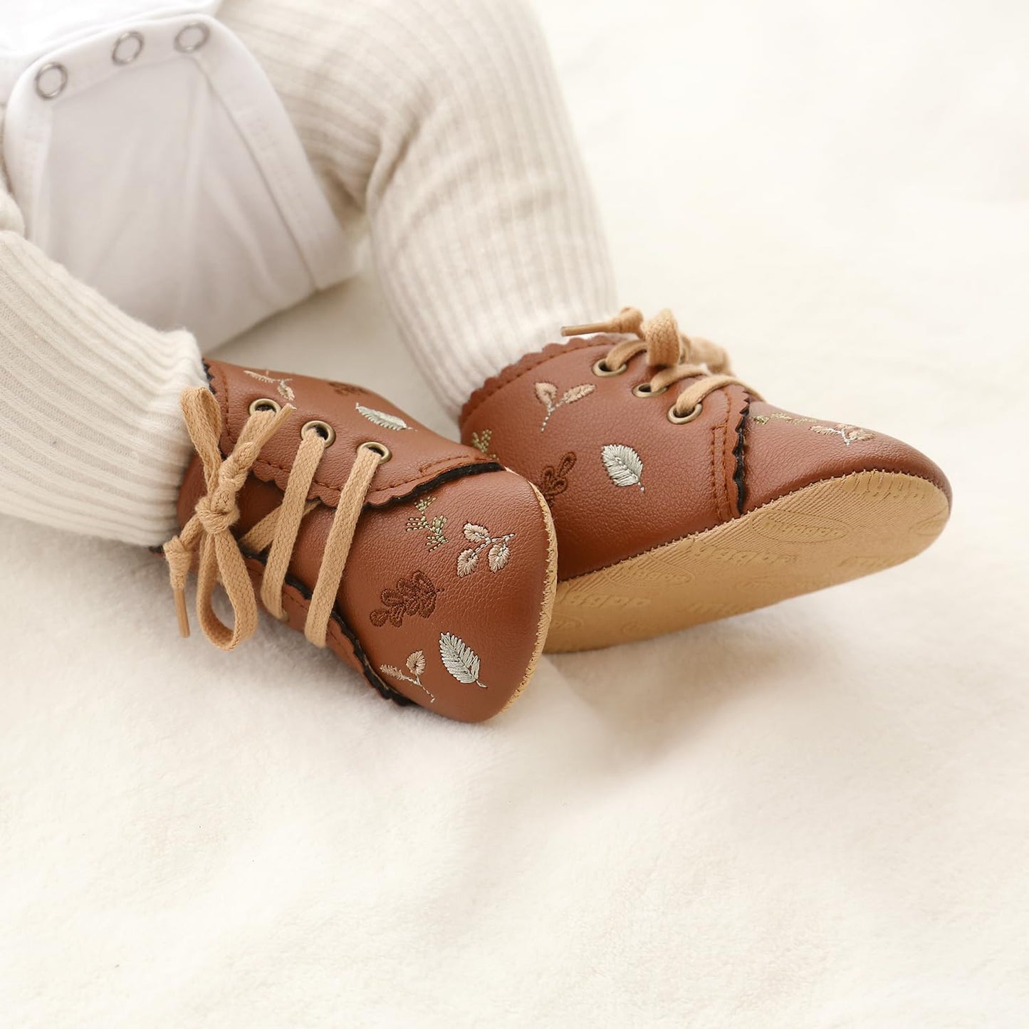 Baby Shoes Mary Jane Flats Non Slip Soft Sole Infant Toddler Sneakers First Walkers Party Christmas