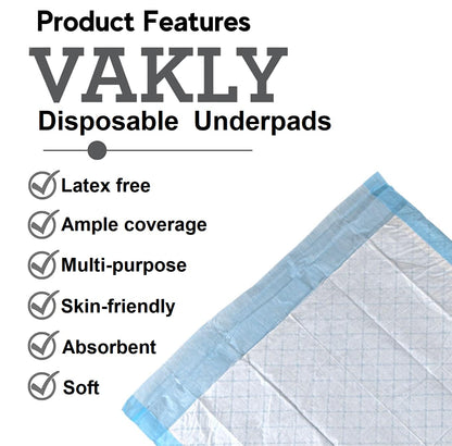Disposable Changing / Under Pads [Pack of 25] Disposable Soft Absorbent Waterproof 17''x24''
