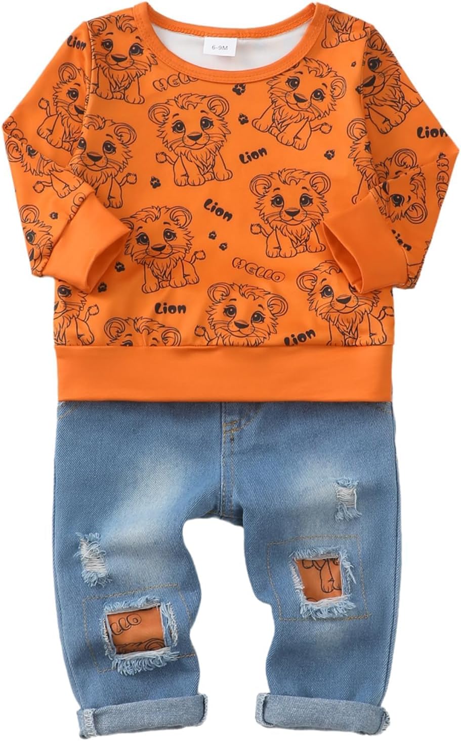 Toddler Baby Boy Outfits Fall Winter Clothes Color Block Long Sleeve Sweatshirt Tops + Jogger Pants