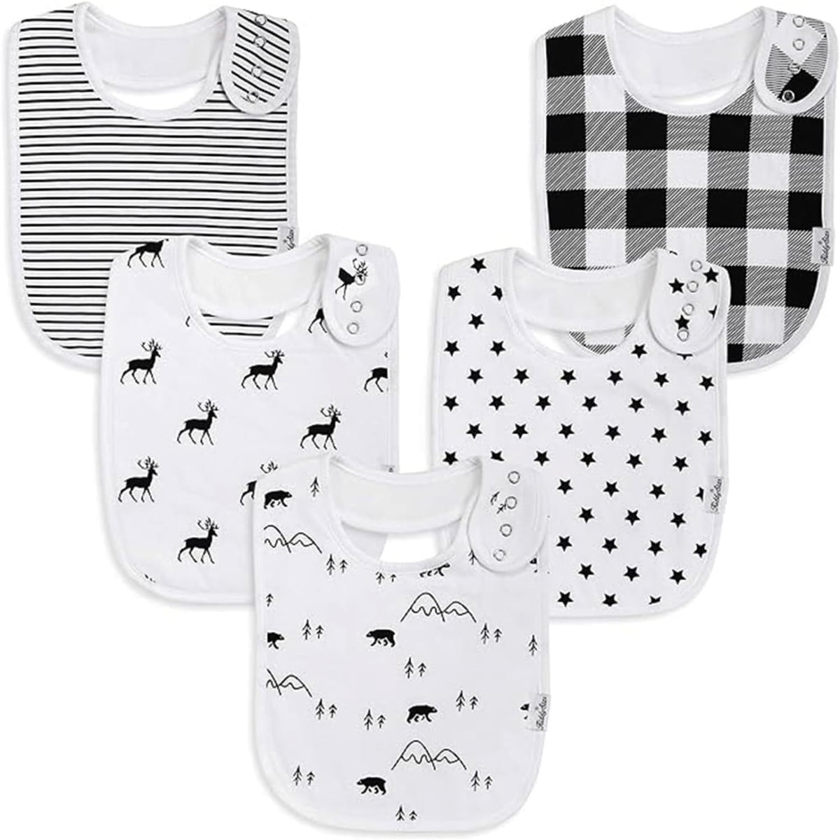 Organic Cotton Baby Bibs – Soft Teething & Drool Bib for Newborns & Toddlers – Hypoallergenic