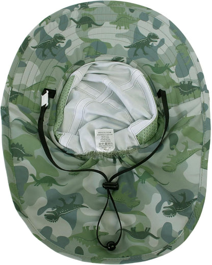 CHUNG Baby Sun Protection Hat Summer Toddler Adjustable UPF 50+ Wide Brim Neck Flap Beach Caps Boys