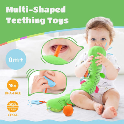 Baby Toys 6-12 Months Music Caterpillar Infant Toys Stuffed Animals 0-3-6 Months Tummy Time