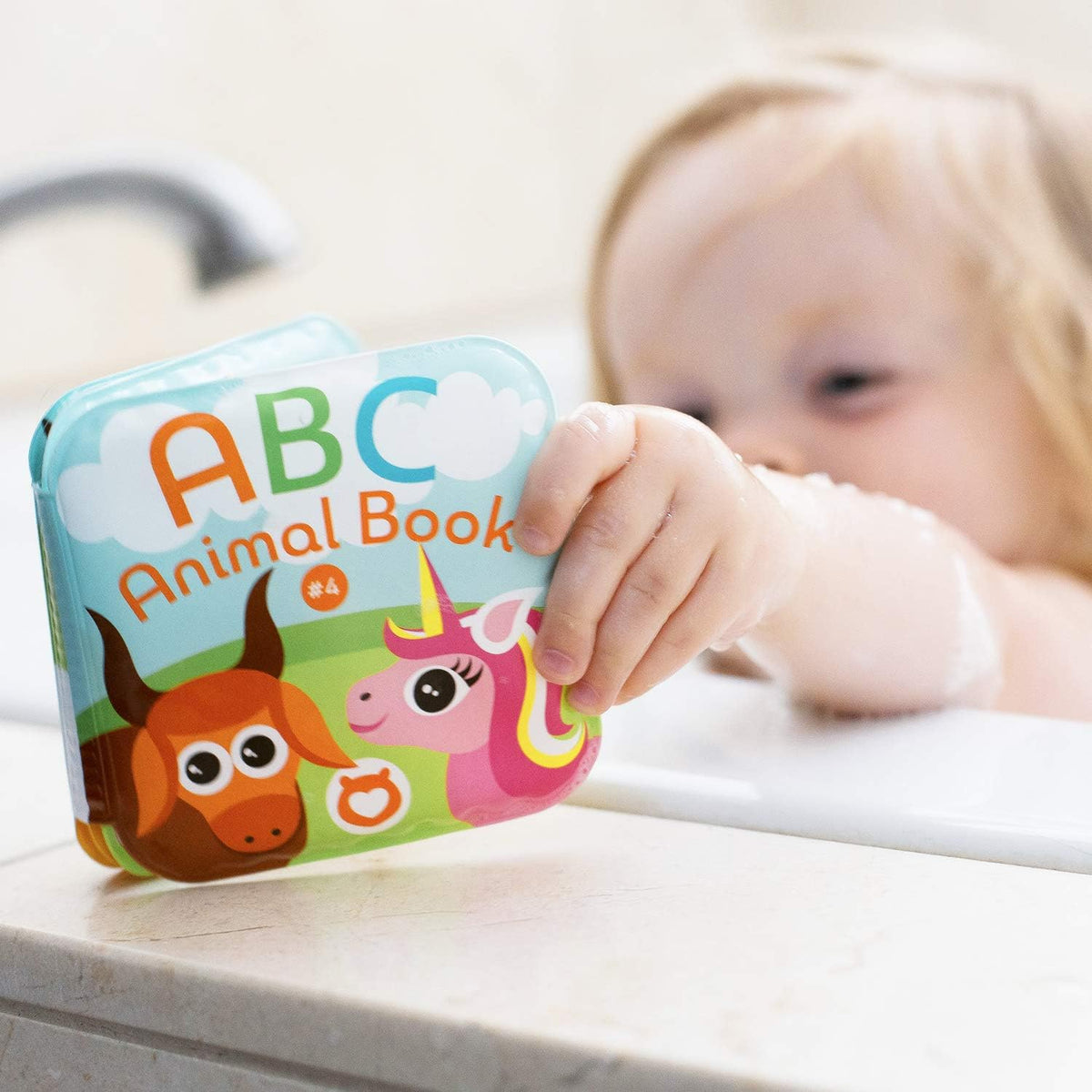 Super Bath Book Set of 12 (Fruits, Ocean Friends, ABC, Numbers Books; Color Recognition Bath Books