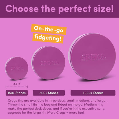 Speks Crags Ferrite Putty, Over 150 Ferrite Stones in a Metal Tin, Seriously Satisfying Fidget Toys