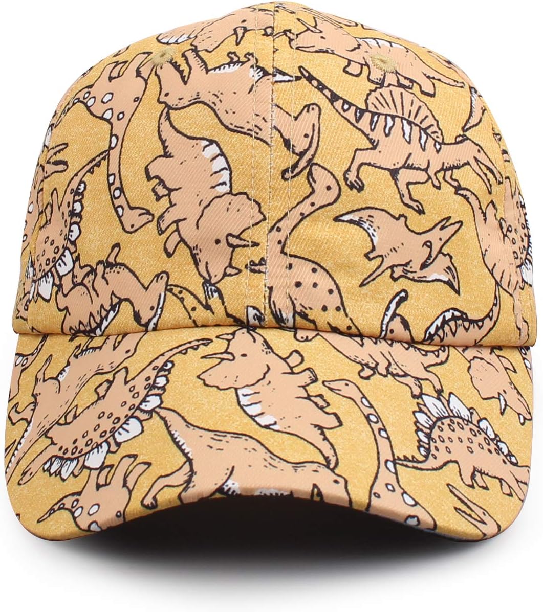 JANGANNSA Dinosaur Boys Girls Caps Embroidery Baby Baseball Caps Cotton Infant Toddler Kids Hat