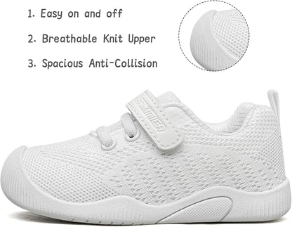 BAXINIER Toddler Boys Girls Sneakers Lightweight Kids Athletic Fashion Walking Tennis Running Shoes
