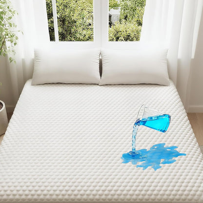 OhGeni 100% Waterproof Mattress Protector, Twin Size Mattress Pad, Fits 6"-20" Mattresses with Deep