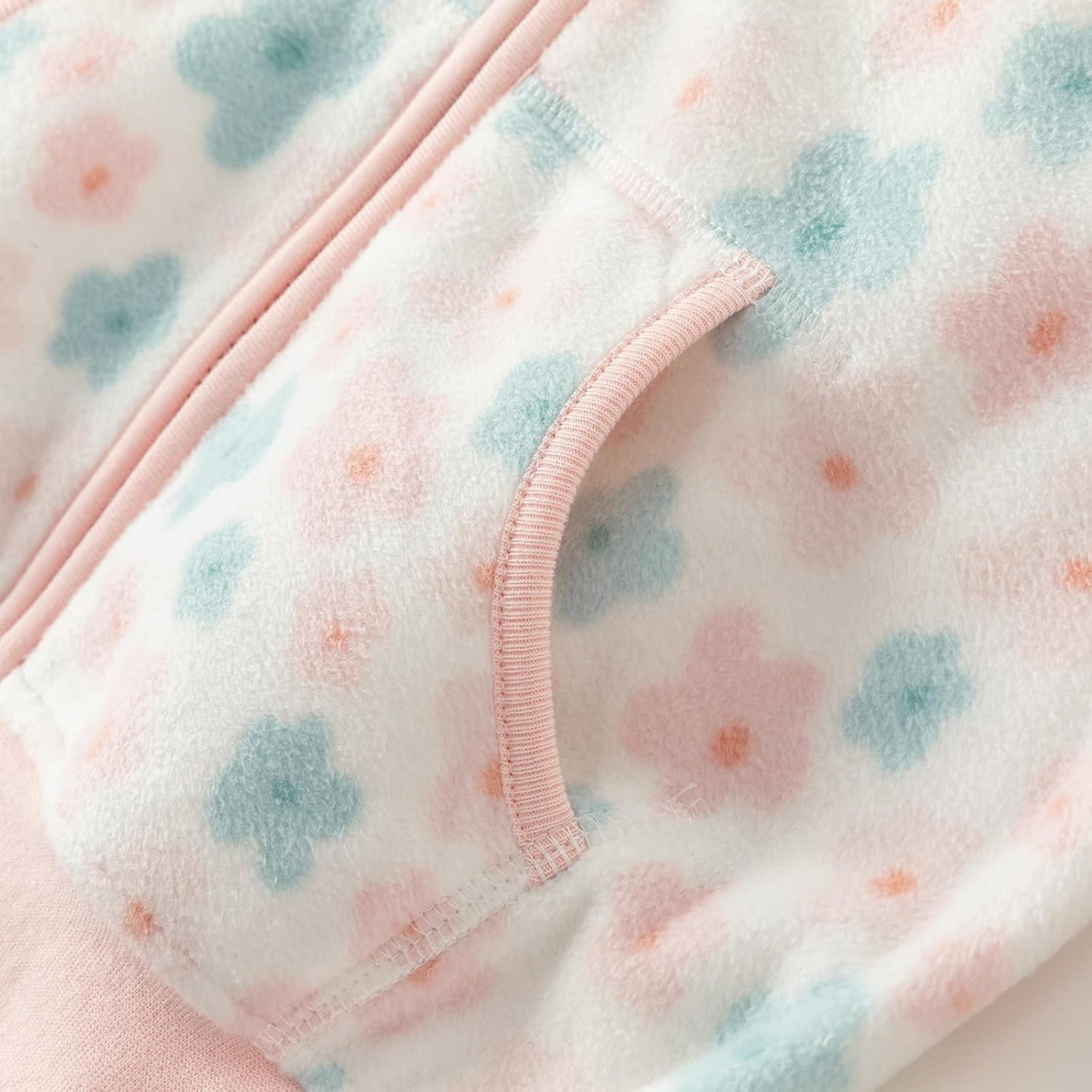 DAVE & BELLA Kids Printed Polar Fleece Jacket Toddler Baby Boys Girls Zip Up Long Sleeve Spring